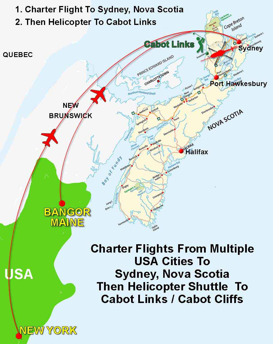 Cabot Links Charter Flights to USA